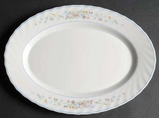 Arcopal Victoria 13 Oval Serving Platter, Fine China Dinnerware   Multicolor Fl