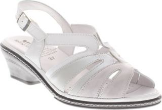 Womens Spring Step Sydie   White Leather Sandals