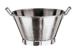 World Cuisine 18 qt Vegetable Strainer w/ Dual Handle, Stainless