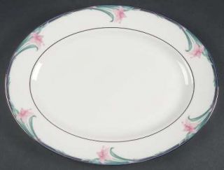 Lenox China Patricia 13 Oval Serving Platter, Fine China Dinnerware   Debut Col