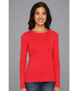 Jones New York L/S Crew Neck 10281022 Womens Long Sleeve Pullover (Red)