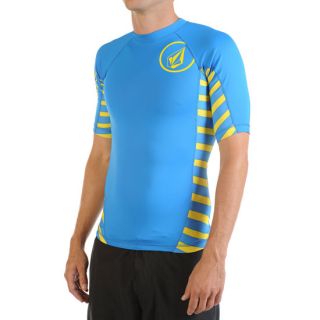 Radiant Mens Rash Guard Blue In Sizes Medium, X Large, Large, Small For