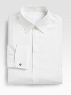 Armani Collezioni Tuxedo Shirt   White