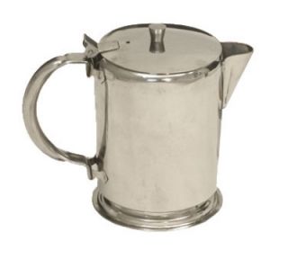 Town Food Service 32 oz Stainless Teapot, Short Spout, Built In Tea Leaf Strainer