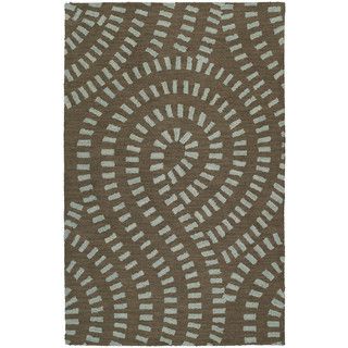 Hand tufted Zoe Blue Wool Rug (5 X 79)