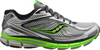 Mens Saucony Omni 12   Silver/Green/Black Running Shoes