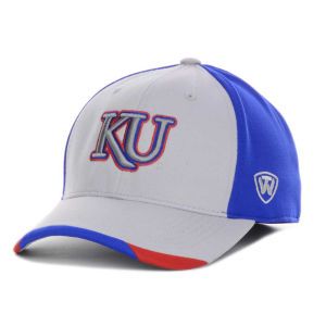 Kansas Jayhawks Top of the World NCAA Grizzly One Fit Cap