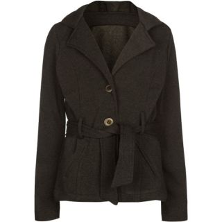 Girls Belted Trench Coat Charcoal In Sizes X Small, Medium, X Large,