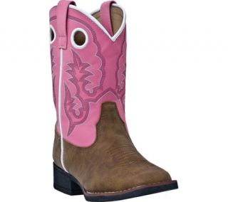Infant/Toddler Girls Laredo Mahaska LC2268   Tan/Pink Leather Like Boots