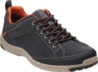 Mens Clarks Sidehill Edge   Navy Suede Lace Up Shoes