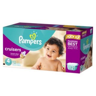 Pampers Cruisers Diapers Giant Pack   Size 4 (112 Count)