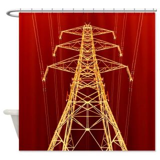  Electricity pylon   Shower Curtain  Use code FREECART at Checkout