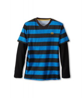 Ecko Unltd Kids Stripe Slider Boys Long Sleeve Pullover (Blue)