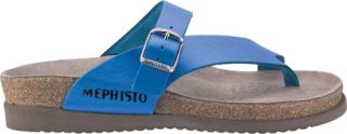 Womens Mephisto Helen   Electric Blue Waxy Casual Shoes