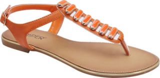 Womens L & C Rincon 04   Orange Thong Sandals