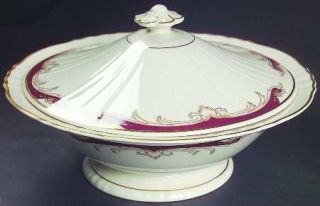 Syracuse Radcliffe Round Covered Vegetable, Fine China Dinnerware   Federal Shap