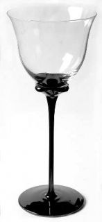 Mikasa Tulip Crystal/Black Water Goblet   Crystal/Black