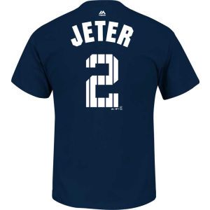 New York Yankees Derek Jeter Majestic MLB Youth Derek Jeter Pinstripe Player T Shirt