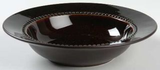  Artesia Brown (Round) Rim Soup Bowl, Fine China Dinnerware   All Brown,