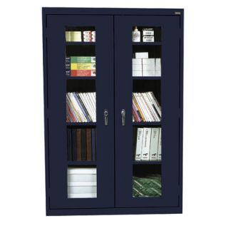 Sandusky Classic Series 46 Clear View Storage Cabinet EA4V462472 Color Navy