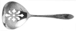 National Silver Rose And Leaf (Silverplate, 1937) Bon Bon Spoon Solid   Silverpl