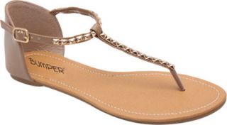 Womens L & C Tamika 01   Light Taupe Thong Sandals