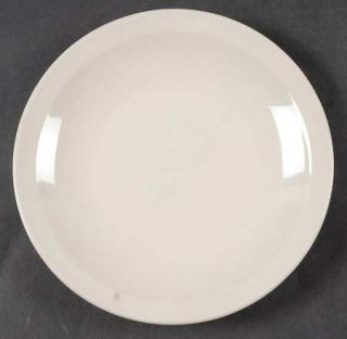 Ten Strawberry Street Bistro Salad Plate, Fine China Dinnerware   All White, Rim