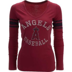 Los Angeles Angels of Anaheim 47 Brand MLB Womens Homerun Long Sleeve T Shirt