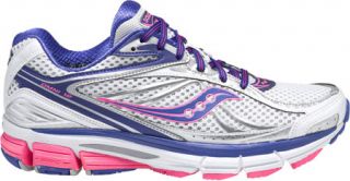 Womens Saucony Omni 12   White/Blue/Pink Running Shoes
