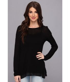 Calvin Klein Mixed Medium Pullover Sweater Womens Sweater (Black)