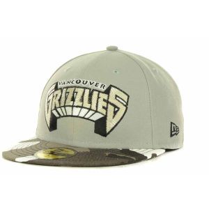 Vancouver Grizzlies New Era NBA Hardwood Classics Fighter Camo Fitted 59FIFTY Cap