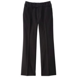 Merona Womens Doubleweave Flare Pant   (Curvy Fit)   Black   4 Short