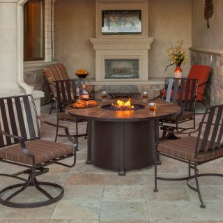 O.W. Lee Laredo Fire Pit Patio Dining Set Collection   Seats 4 Multicolor  