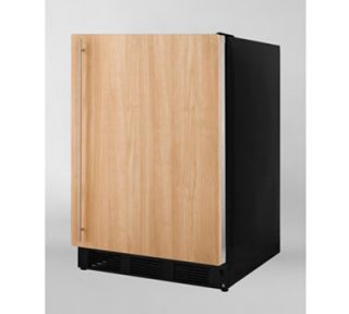 Summit Refrigeration Undercounter Refrigerator w/ Integrated Door Frame & Auto Defrost, Black, 5.5 cu ft, ADA