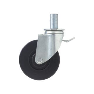 Fairbanks Light Duty Round Stem Caster with Zinc Plating   5in., 280 Lb.