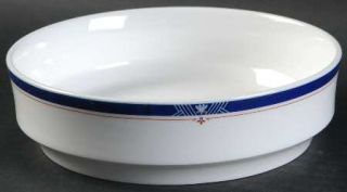 Lenox China Valley Forge Coupe Cereal Bowl, Fine China Dinnerware   Blue & Rust