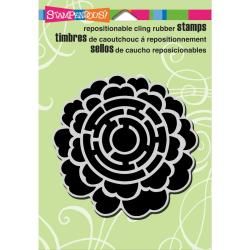 Stampendous Cling Rubber Stamp 5.5 X4.5 Sheet  Geo Blossom