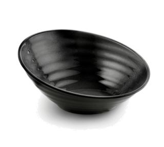 Tablecraft 18 Frostone Bowl   Sloped, Black