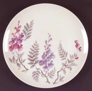 Castleton (USA) Wisteria Dinner Plate, Fine China Dinnerware   Lavender & Pink F