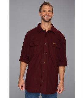 Carhartt Chamois L/S Shirt Mens Long Sleeve Button Up (Burgundy)