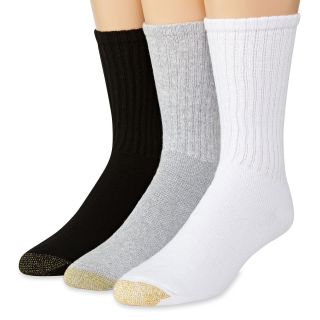 Gold Toe 6 pk. Crew Socks, Black/White/Gray, Mens