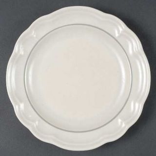Pfaltzgraff Heirloom Salad Plate, Fine China Dinnerware   Gray&White Flowers,Sca