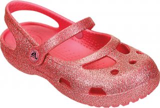 Girls Crocs Shayna Hi Glitter Mary Jane   Red Casual Shoes