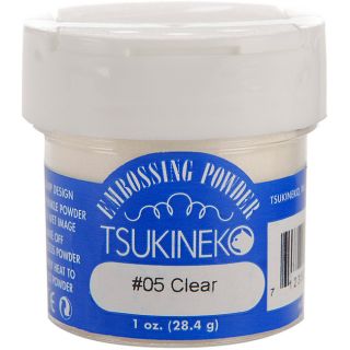 Tsukineko Clear 1 oz Embossing Powder (ClearJar features a dual opening topCapacity 1 ounceMaterials PlasticAcid freeConforms to ASTM D4236 and F963 )