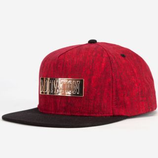 Metal Bar Mens Snapback Hat Red One Size For Men 239472300