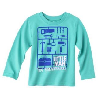 Circo Infant Toddler Boys Long Sleeve Tools Tee   Turquoise 5T