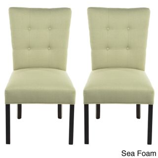 La Mode 4 button Stitched Fanback Candice Dining Chair (set Of 2)