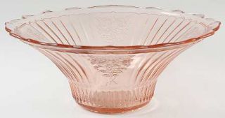 Anchor Hocking Mayfair Pink Flared Bowl   Pink,Open Rose,Depression Glass