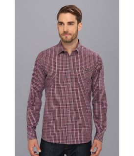 Ted Baker L/S Check Shirt Mens Long Sleeve Button Up (Red)