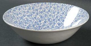 Burgess & Leigh Felicity Blue Coupe Cereal Bowl, Fine China Dinnerware   Small B